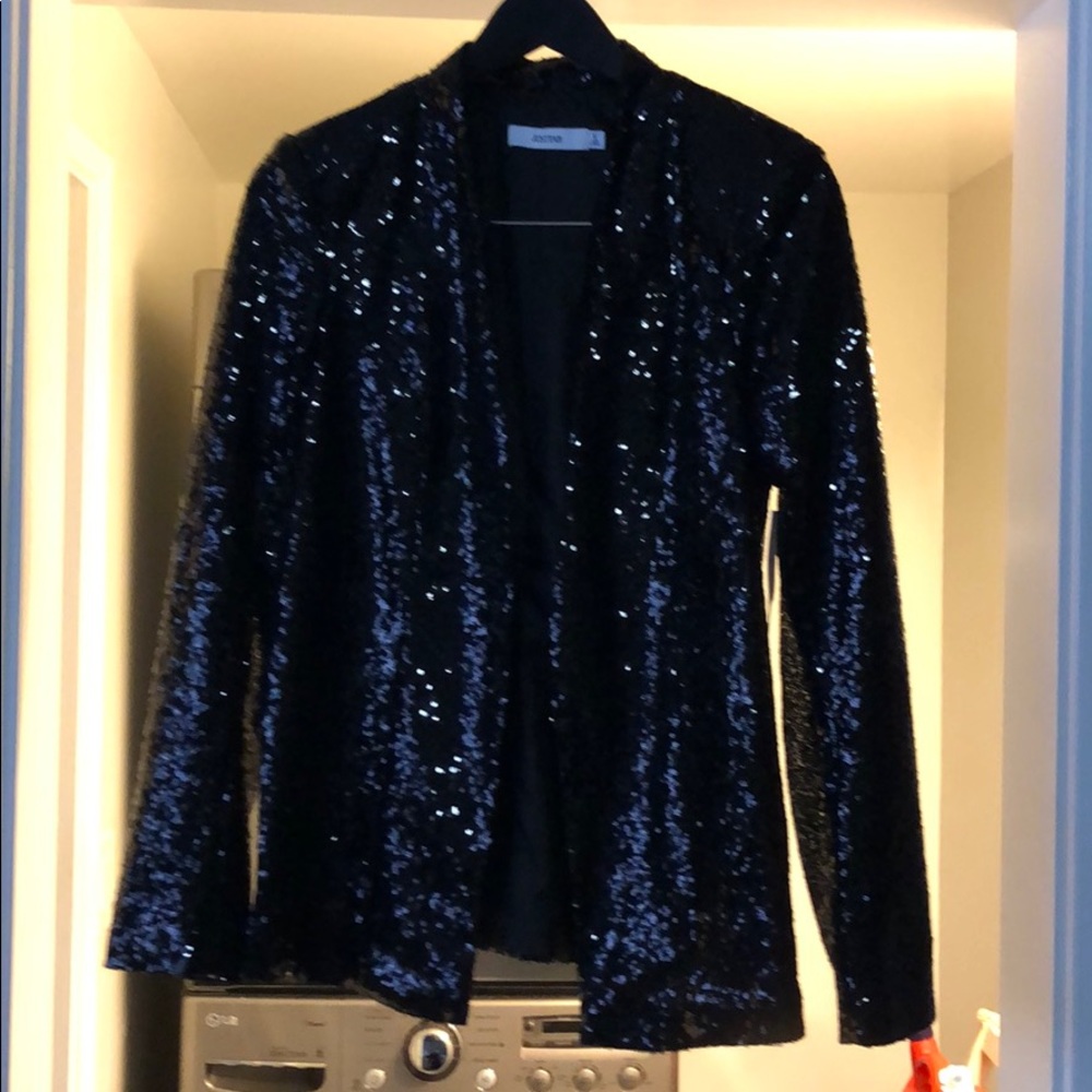 Sequin black blazer
